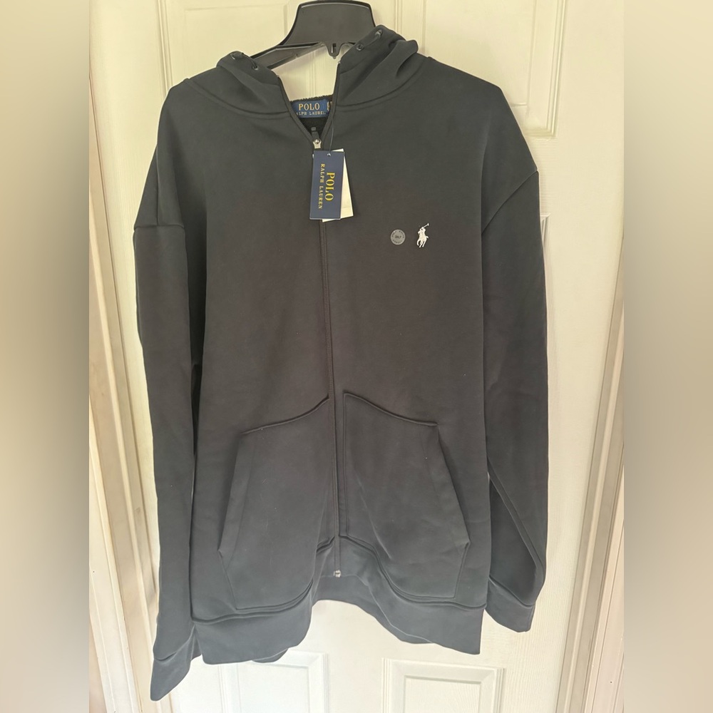 New Polo Ralph Lauren Classic Black Zip Up Sweater size 2XLT